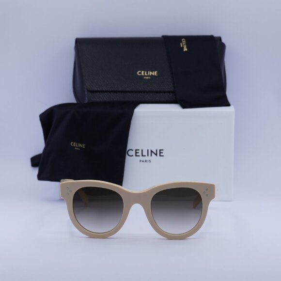 Celine CL4003IN 24F Cat Eye Sunglasses - White/Brown Gradient - Picture 4 of 11
